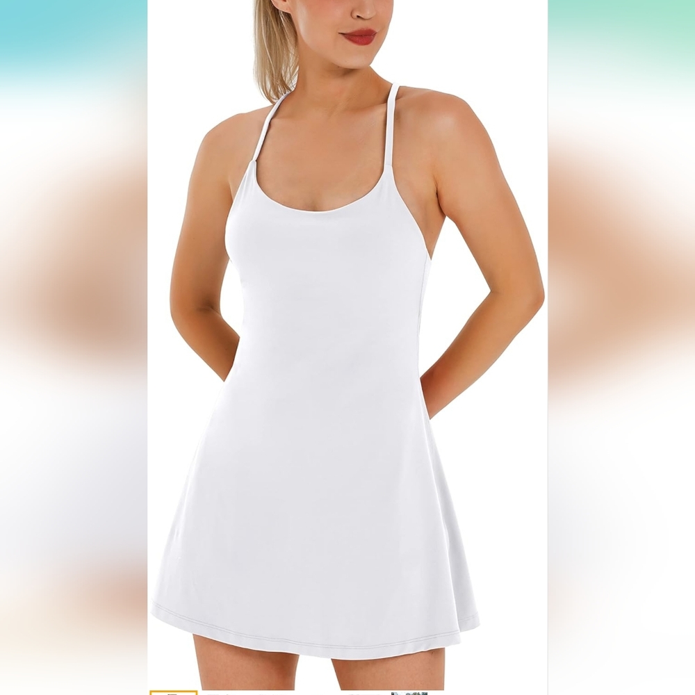 Womens tennis dress with shorts